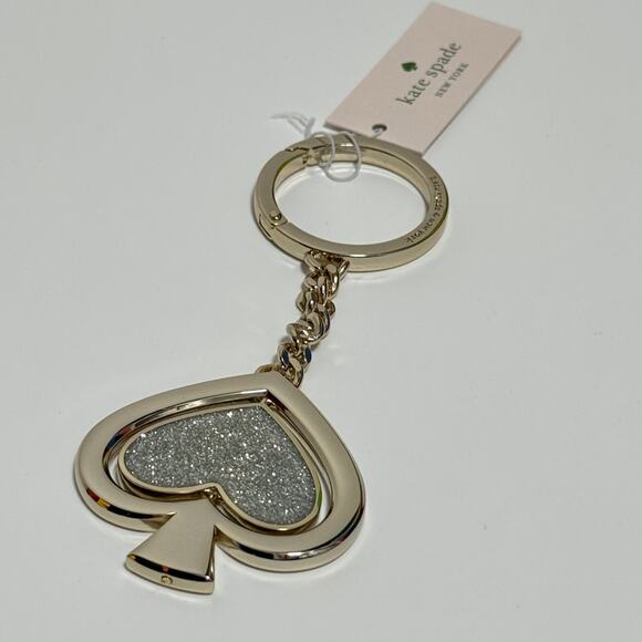 Kate Spade Swivel Spade Charm Key Chain Bag Charm - Picture 3 of 9